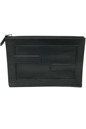 Fendi Dames, Pre-owned, Zwart, Maat: ONE Size Leer