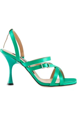 Sergio Rossi Dames, Schoenen, Groen, Maat: 39 EU