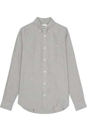 NN.07 Heren, Overhemden, Groen, Maat: 2XL Katoen