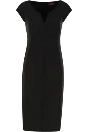 Max Mara Dames, Jurken, Zwart, Maat: L Poliester