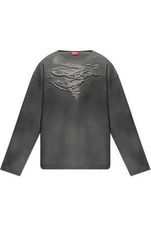 Diesel Heren, Sweatshirts & Hoodies, Grijs, Maat: L Katoen