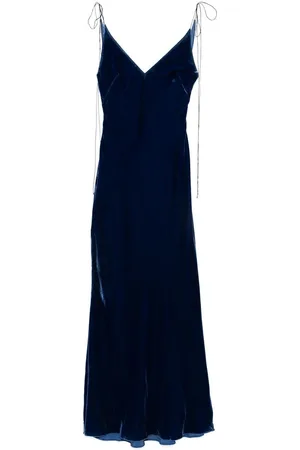 Anna October Dames, Jurken, Blauw, Maat: M