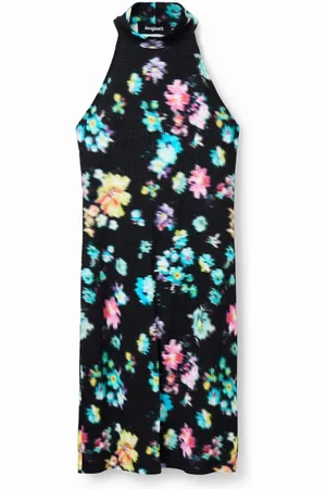 Desigual Dames, Jurken, Veelkleurig, Maat: S Viscose