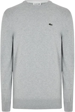 Lacoste Heren, Truien, Grijs, Maat: S Wol
