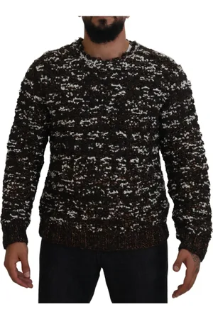 Dolce & Gabbana Heren, Sweatshirts & Hoodies, Bruin, Maat: XL Wol