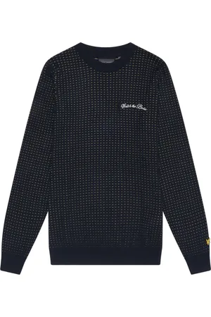 Lyle & Scott Heren, Truien, Blauw, Maat: 2XL Katoen