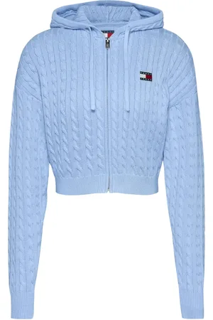 Tommy Hilfiger Dames, Sweatshirts & Hoodies, Blauw, Maat: M Katoen
