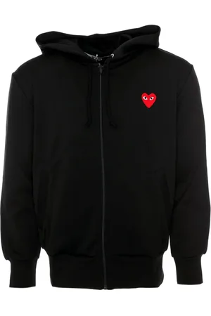 Comme des Garçons Heren, Sweatshirts & Hoodies, Zwart, Maat: 2XL