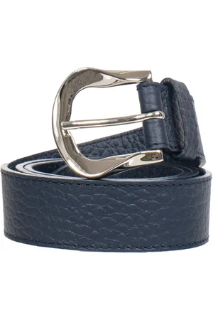 Orciani Dames, Accessoires, Blauw, Maat: 80 CM Leer