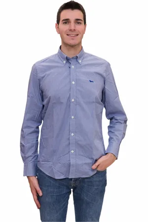 HARMONT&BLAINE Heren, Overhemden, Blauw, Maat: 3XL Katoen