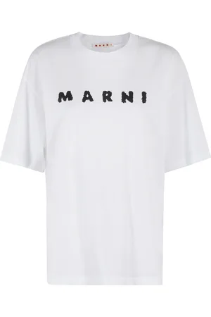 Marni Dames, Tops, Wit, Maat: 2XS Katoen