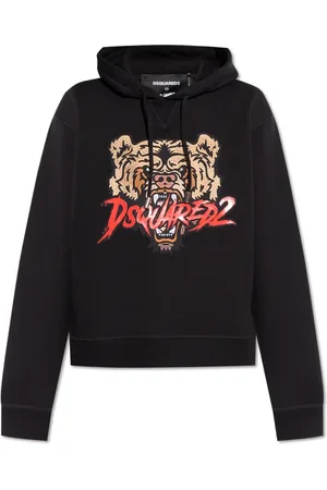 Dsquared2 Dames, Sweatshirts & Hoodies, Zwart, Maat: S Katoen