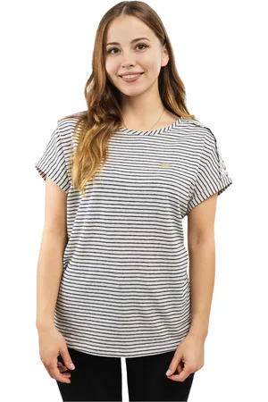 EA7 Dames, Tops, Blauw, Maat: M Katoen