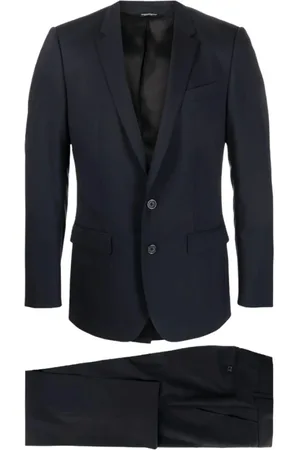 Dolce & Gabbana Heren, Pakken, Blauw, Maat: 3XL Wol