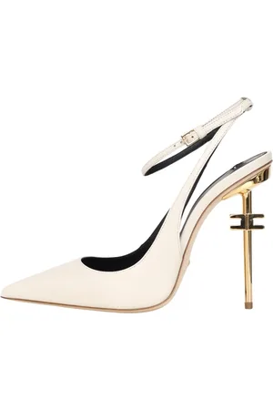 Elisabetta Franchi Dames, Schoenen, Geel, Maat: 41 EU Leer