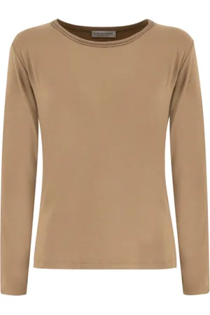 LE TRICOT PERUGIA Dames, Tops, Bruin, Maat: L