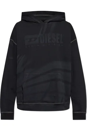 Diesel Heren, Sweatshirts & Hoodies, Zwart, Maat: L Katoen
