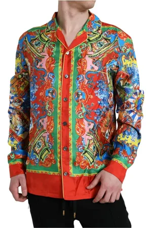 Dolce & Gabbana Heren, Overhemden, Veelkleurig, Maat: M Zijde
