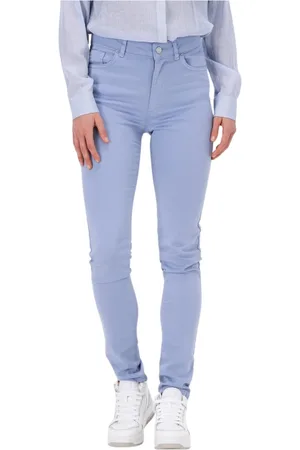 Simple Dames, Jeans, Paars, Maat: W26 Denim