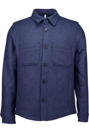 Profuomo Heren, Jassen, Blauw, Maat: 2XL