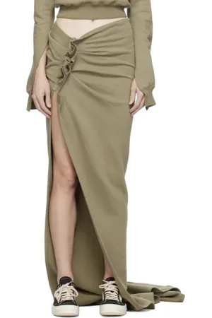 Rick Owens Dames, Rokken, Groen, Maat: S Katoen