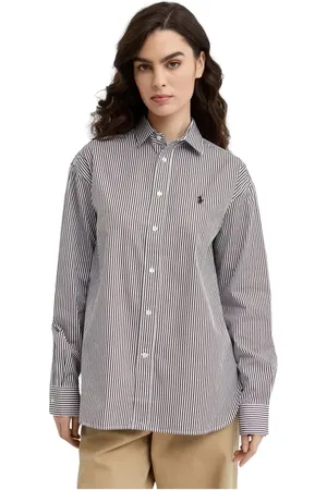 Ralph Lauren Dames, Blouses & Shirts, Bruin, Maat: S Katoen