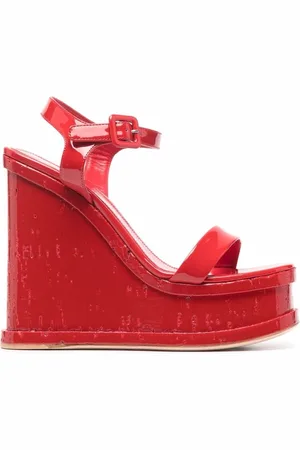 HAUS OF HONEY Dames, Schoenen, Rood, Maat: 37 EU Leer