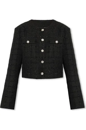 Gestuz Dames, Jassen, Zwart, Maat: S Tweed