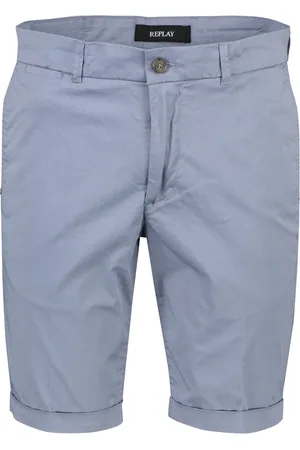 Replay Heren, Korte broeken, Blauw, Maat: W38 Katoen