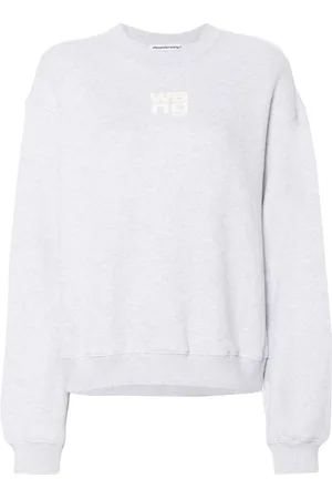 Alexander Wang Dames, Sweatshirts & Hoodies, Grijs, Maat: S Katoen
