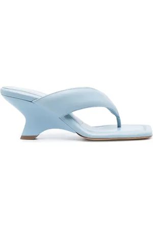 Gia Borghini Dames, Schoenen, Blauw, Maat: 36 EU Leer