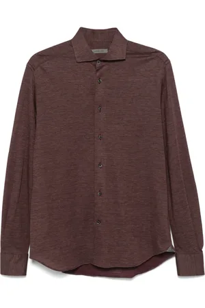 corneliani Heren, Overhemden, Paars, Maat: L Wol