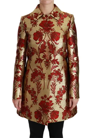 Dolce & Gabbana Dames, Mantels, Veelkleurig, Maat: XS Brokaat