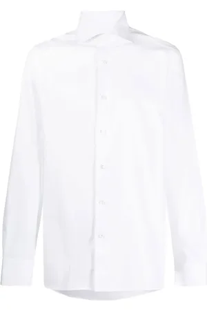 Ermenegildo Zegna Heren, Overhemden, Wit, Maat: 5XL Katoen