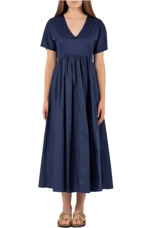 Max Mara Dames, Jurken, Blauw, Maat: L