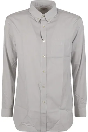 Saint Laurent Heren, Overhemden, Wit, Maat: XL Katoen