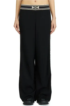 Elisabetta Franchi Dames, Broeken, Zwart, Maat: S Viscose
