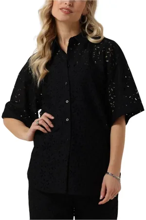 SELECTED Dames, Blouses & Shirts, Zwart, Maat: M
