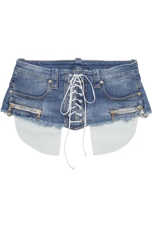 Unravel Project Dames, Rokken, Blauw, Maat: ONE Size Denim