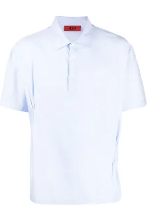 424 FAIRFAX Heren, Tops, Blauw, Maat: M Katoen
