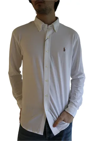 Ralph Lauren Heren, Overhemden, Wit, Maat: M