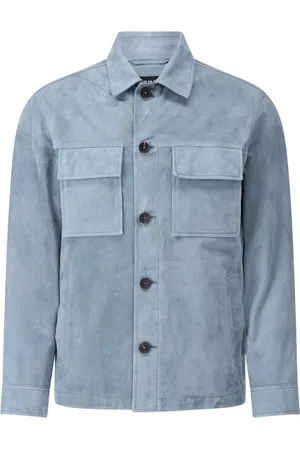 arma leder Heren, Jassen, Blauw, Maat: M Leer