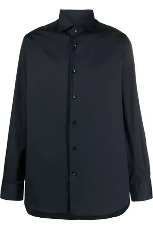 BARBA Heren, Overhemden, Blauw, Maat: 4XL Katoen