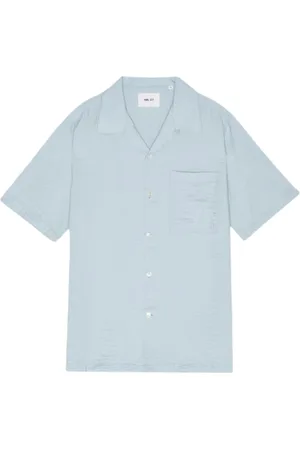 NN.07 Heren, Overhemden, Blauw, Maat: M