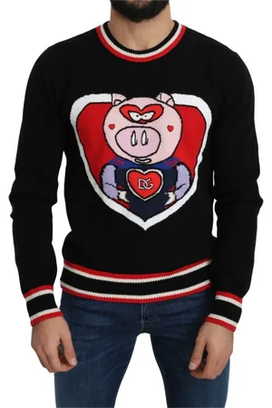 Dolce & Gabbana Heren, Sweatshirts & Hoodies, Zwart, Maat: M Kasjmier