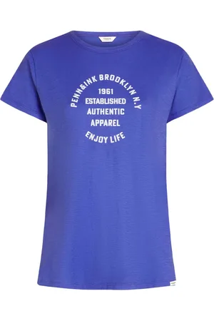 penn ink Dames, Tops, Blauw, Maat: XS Katoen