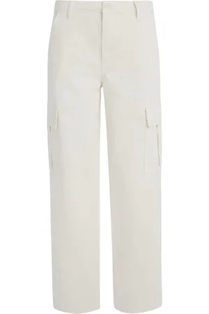 Guess Dames, Broeken, Wit, Maat: W28 Katoen