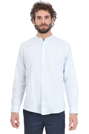 SELECTED Heren, Overhemden, Blauw, Maat: M Katoen