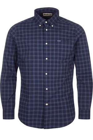 Barbour Heren, Overhemden, Blauw, Maat: S Katoen