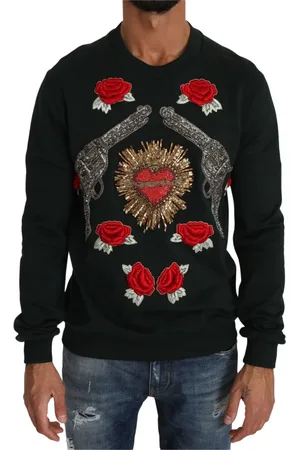 Dolce & Gabbana Heren, Sweatshirts & Hoodies, Groen, Maat: L Katoen